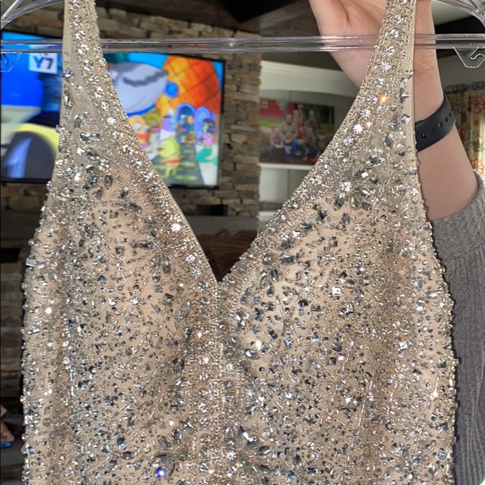 Blue prom dress